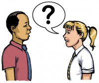 Talking to a teacher