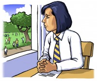 Not concentrating at school