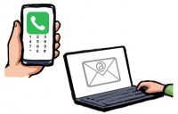 Phone and email