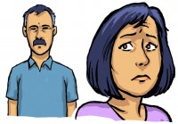 Scared girl